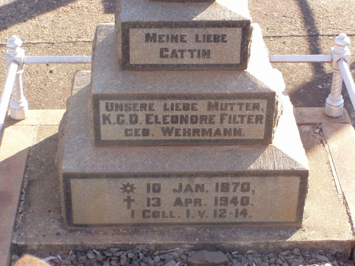 FILTER K.C.D Eleonore nee WEHRMANN 1870-1940