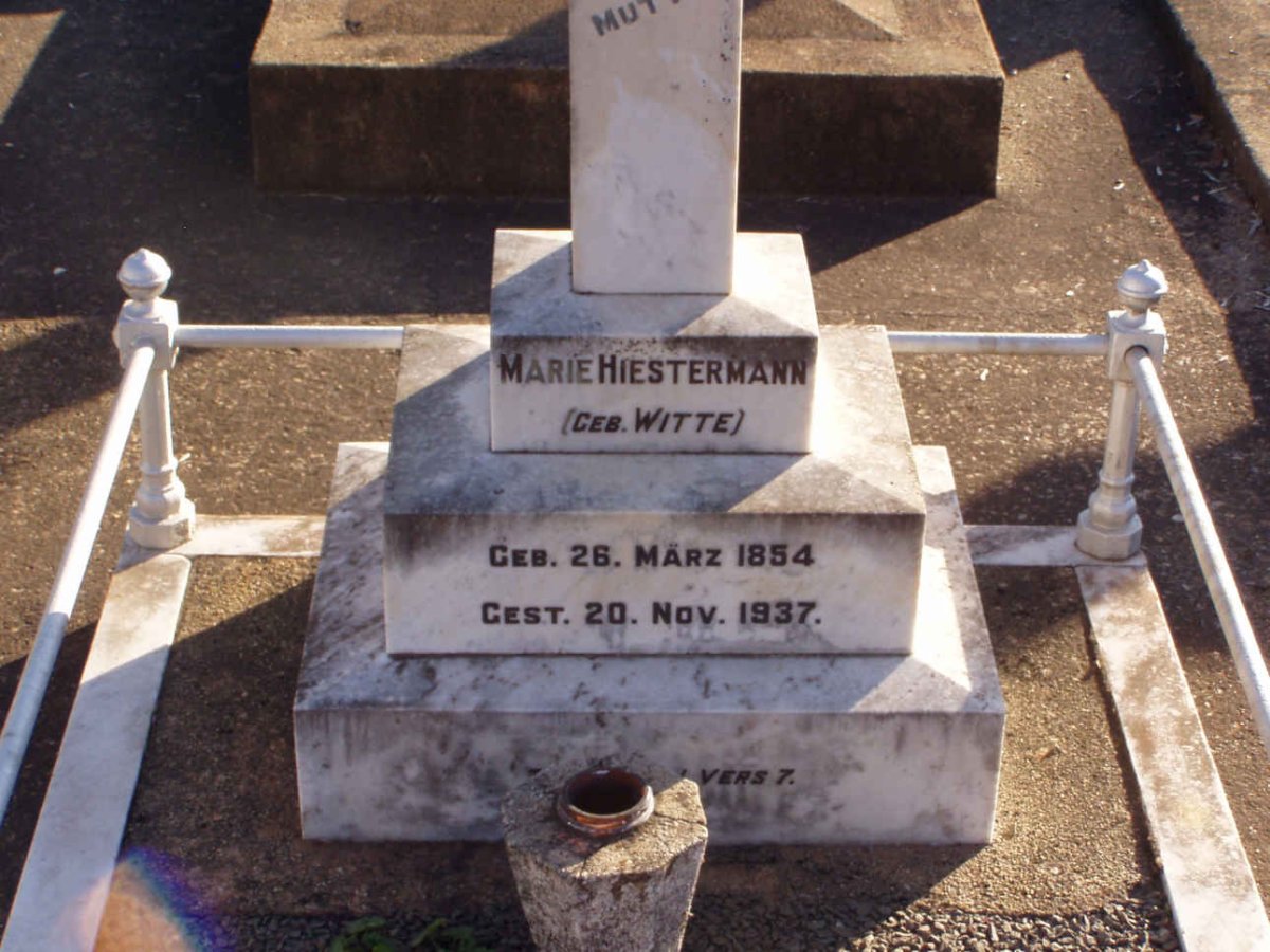 HIESTERMANN Marie nee WITTE 1854-1937