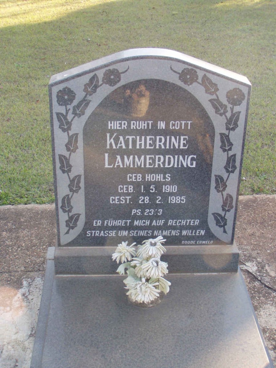LAMMERDING Katherine nee HOHLS 1910-1985