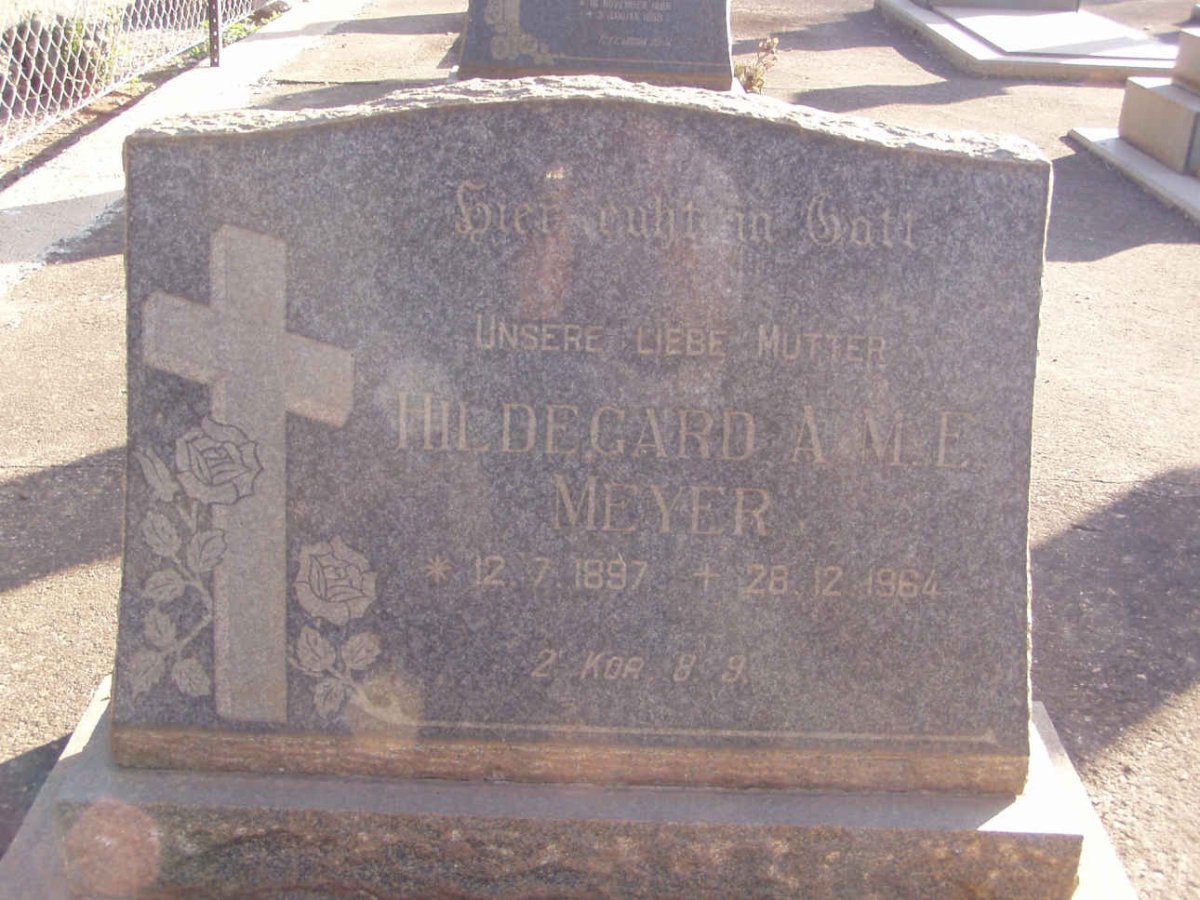 MEYER Hildegard A.M.E. 1897-1964