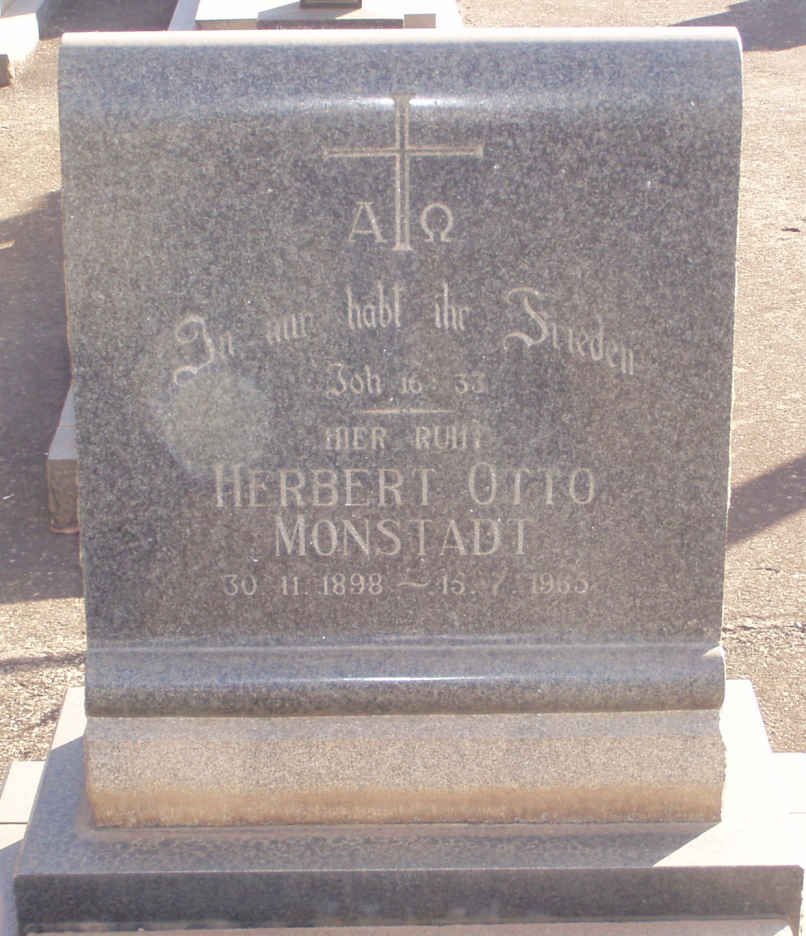 MONSTADT Herbert Otto 1898-1965