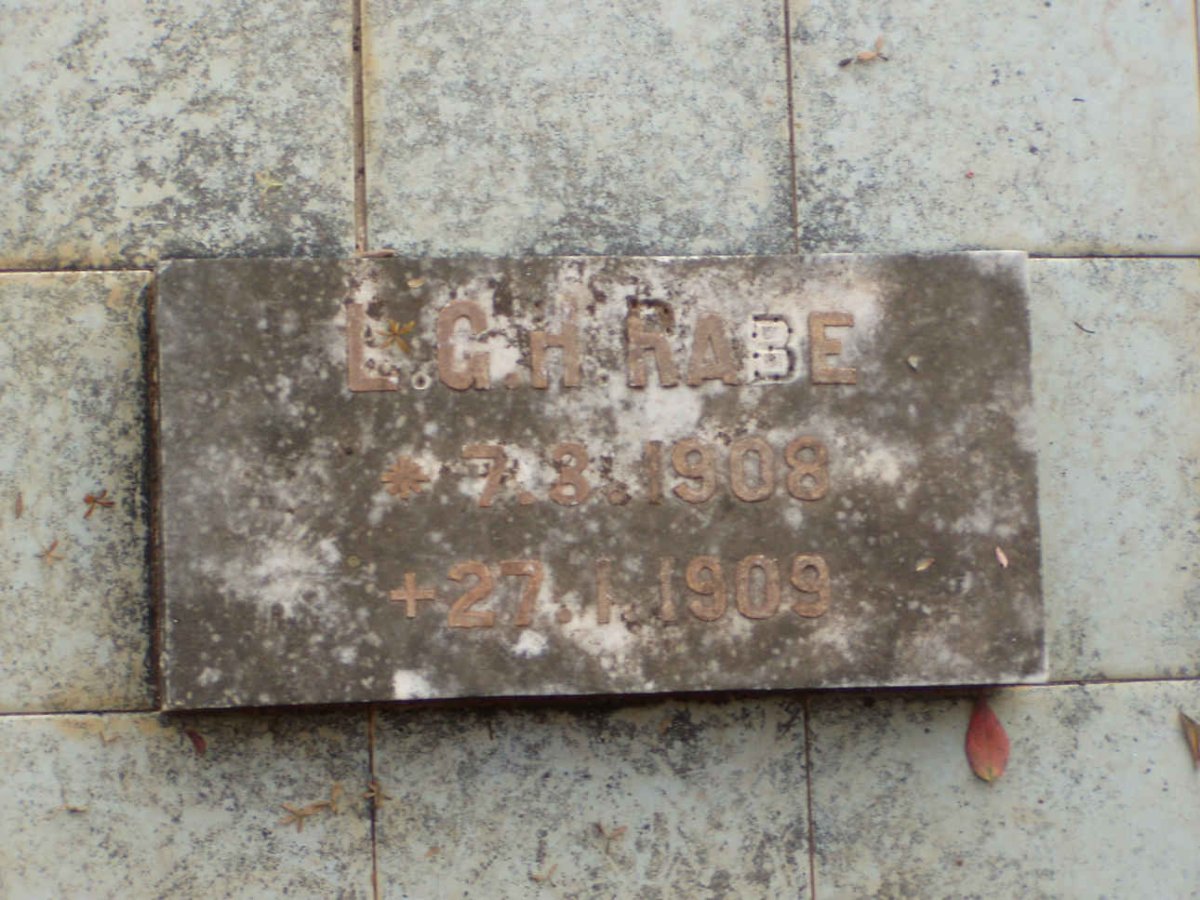 RABE L.G.H 1908-1909