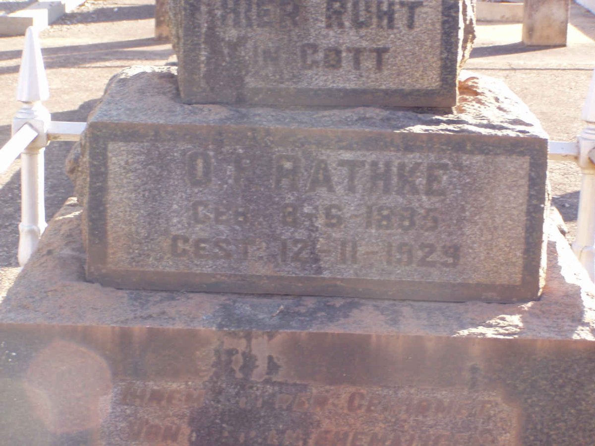 RATHKE O.F. 1835-1929