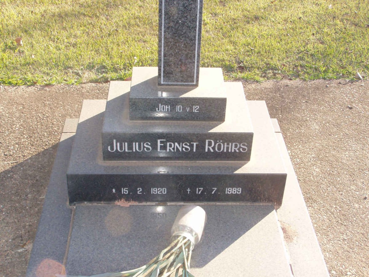 ROHRS Julius Ernst 1920-1989