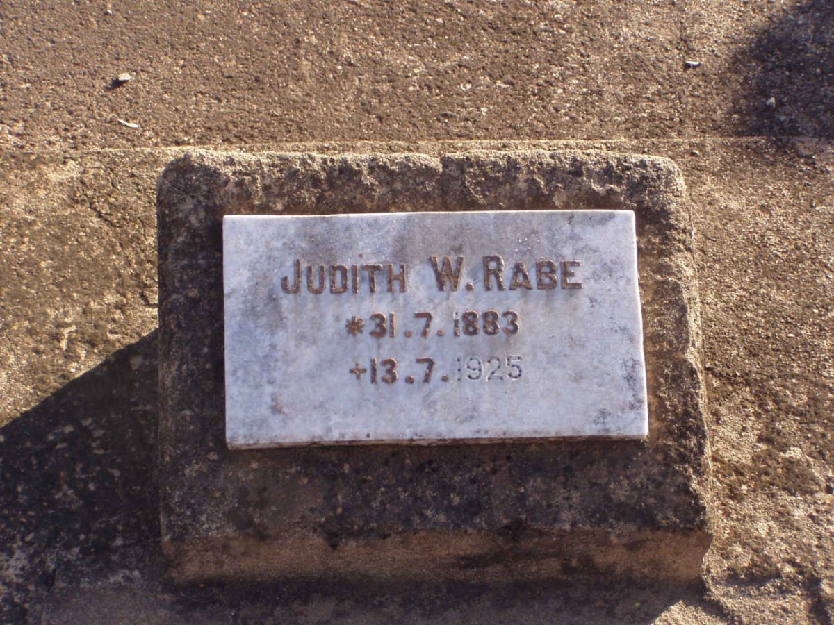 RABE Judith W. 1883-1925