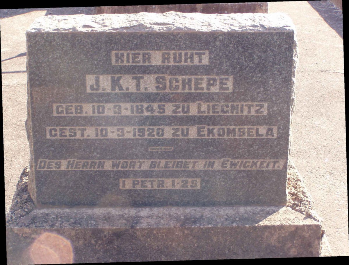 SCHEPE  J.K.T. 1845-1920