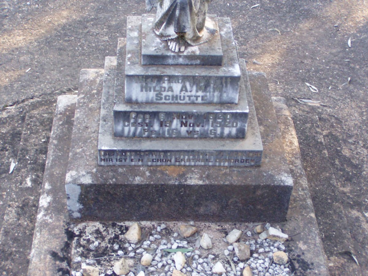 SCHUTTE Hilda A.M.M. 1920-1920