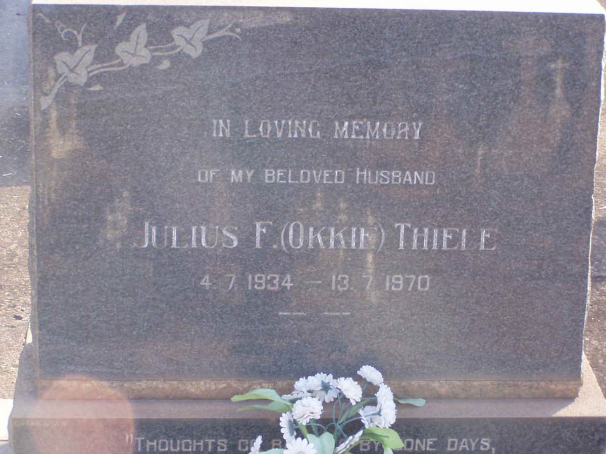 THIELE Julius F. 1934-1970