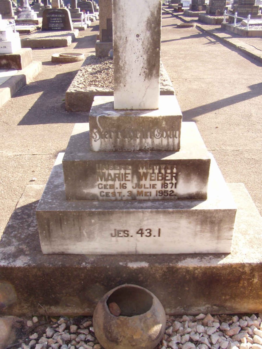 WEBER Marie 1871-1952