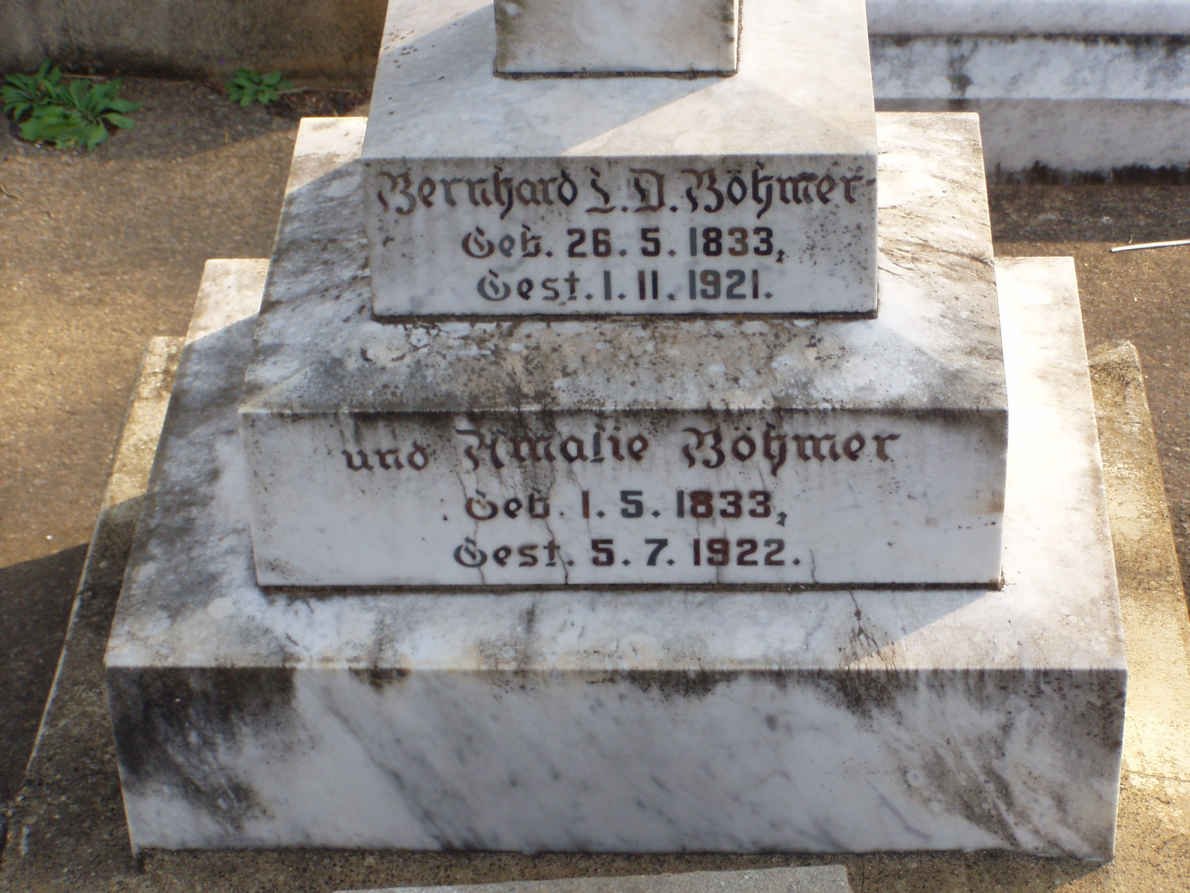 BÖHMER Bernhard L.D. 1833-1921 &amp; Amalie 1833-1922