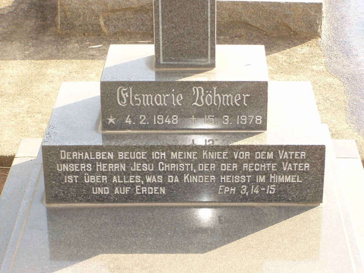 BÖHMER Elsmarie 1948-1978