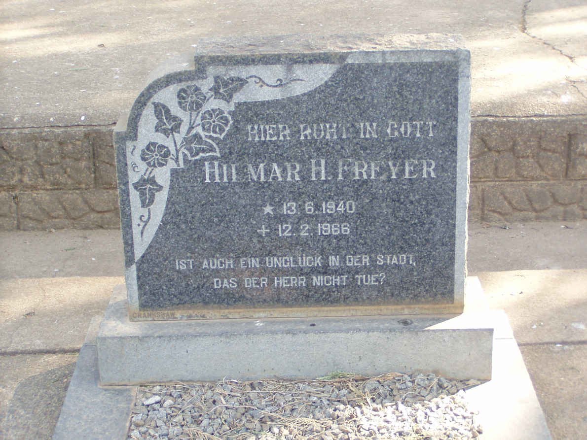 FREYER Hilmar H. 1940-1966