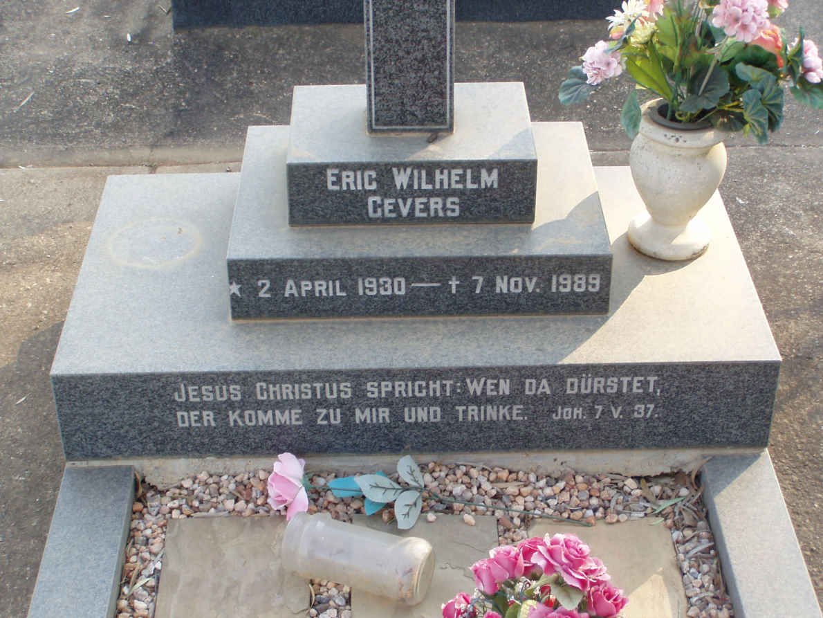 GEVERS Eric Wilhelm 1930-1989