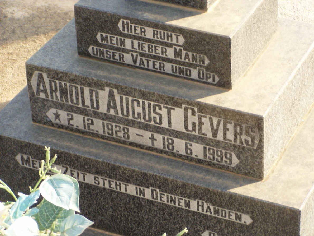 GEVERS Arnold August 1928-1999
