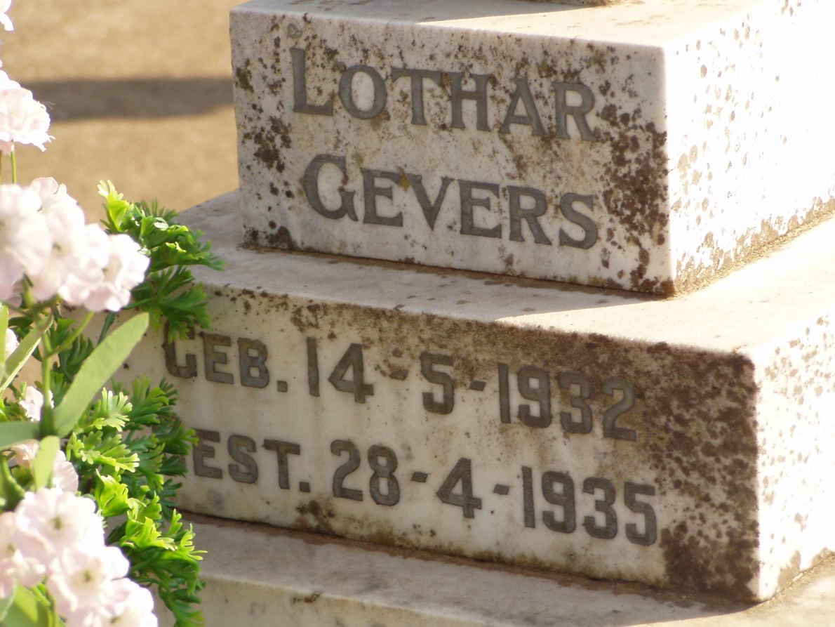 GEVERS Lothar 1932-1935