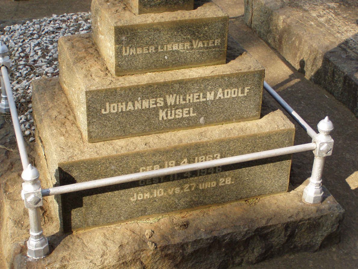 KÜSEL Johannes Wilhelm Adolf 1863-1946