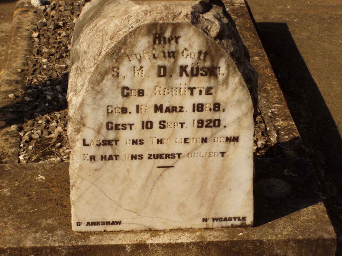 KÜSEL S.M.D. nee SCHÜTTE 1888-1920