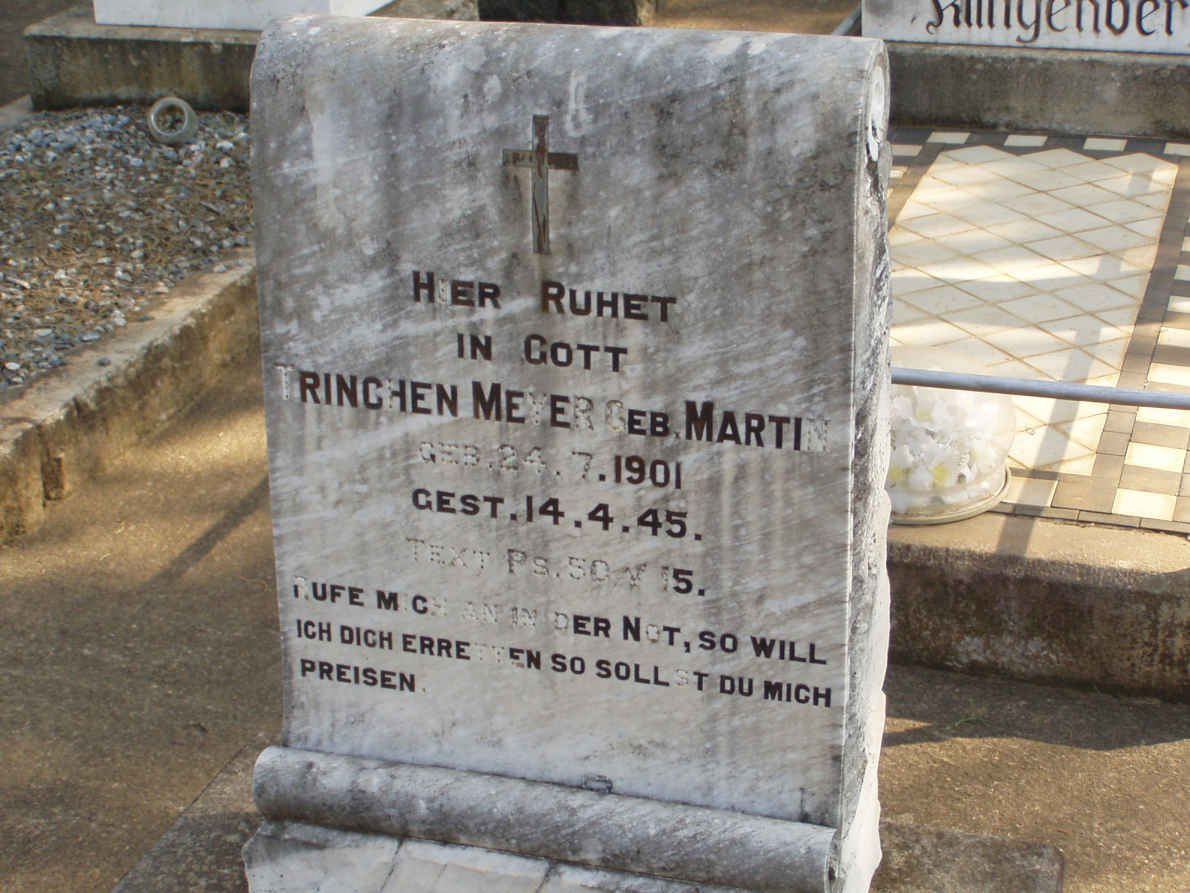 MEIER Trinchen nee MARTIN 1901-1945