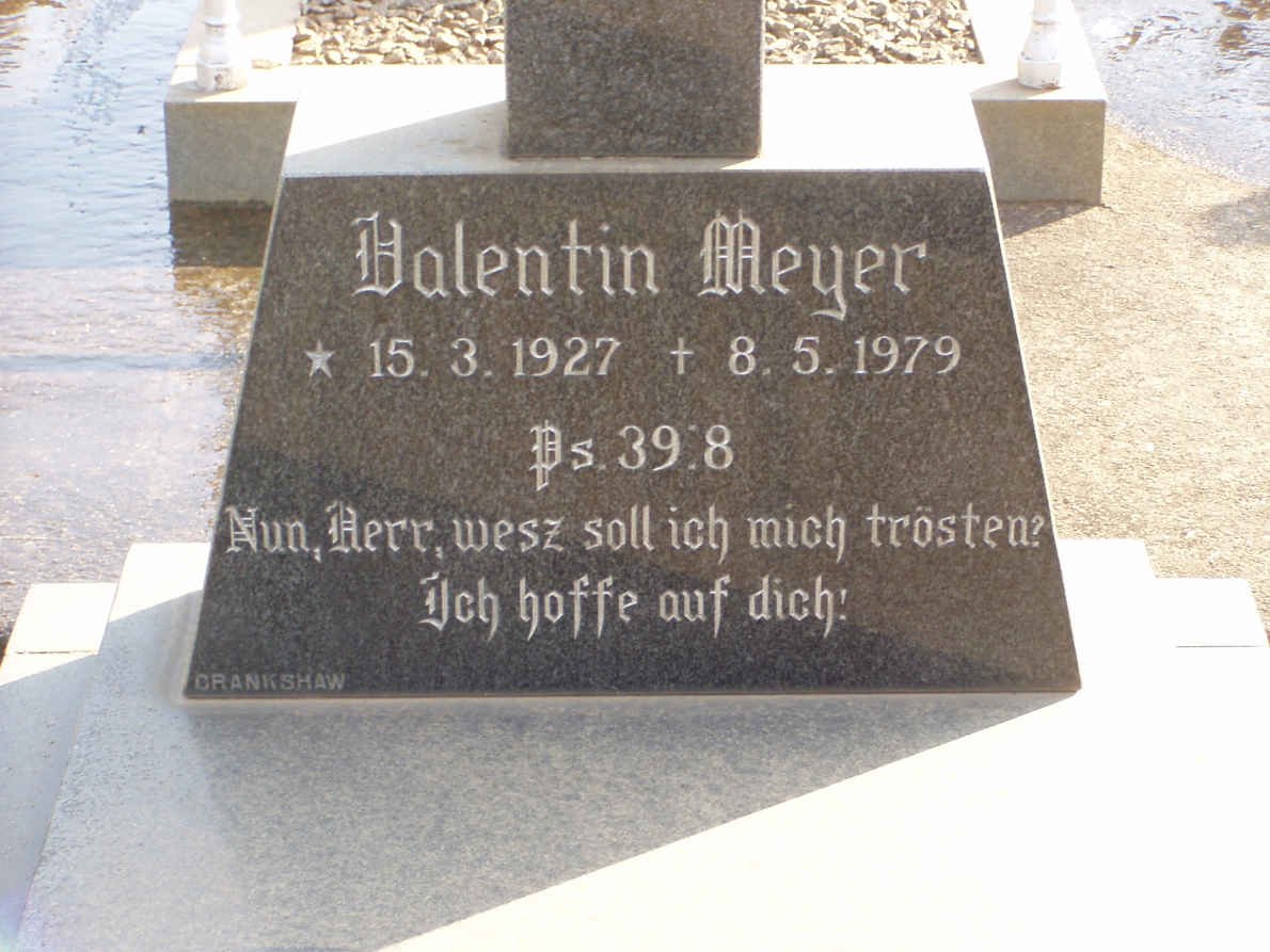 MEYER Valentin G. 1927-1975