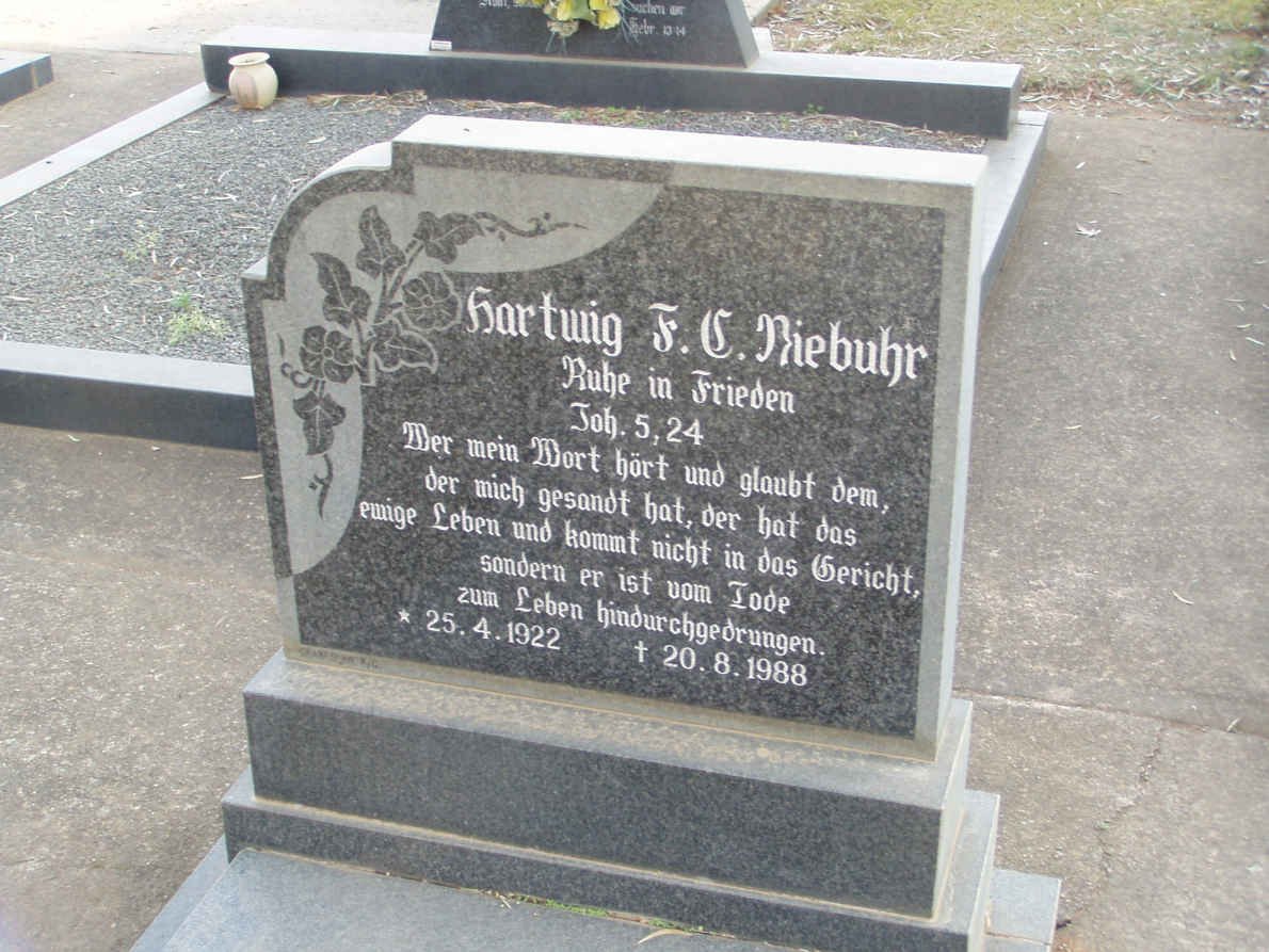 NIEBUHR Hartwig F.C. 1922-1988