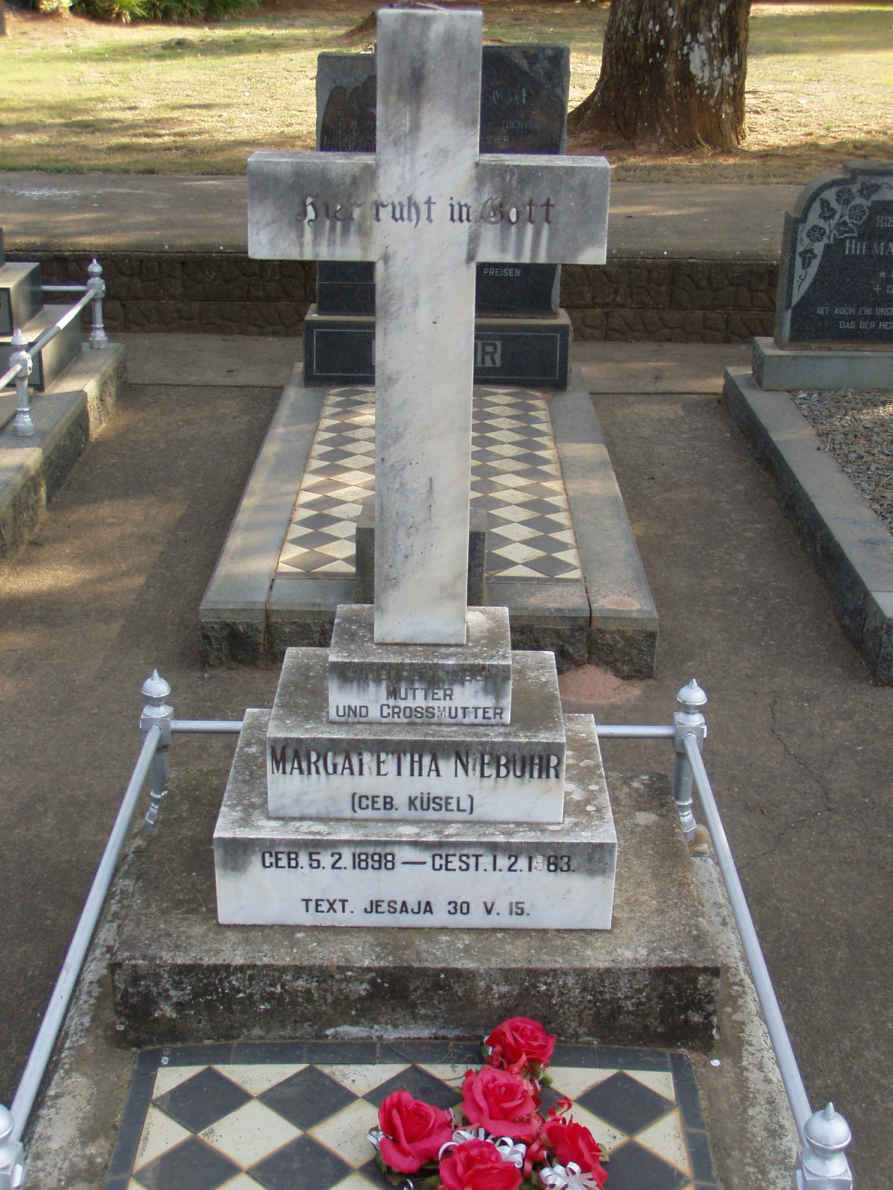NIEBUHR Margaretha nee KÜSEL 1898-1983