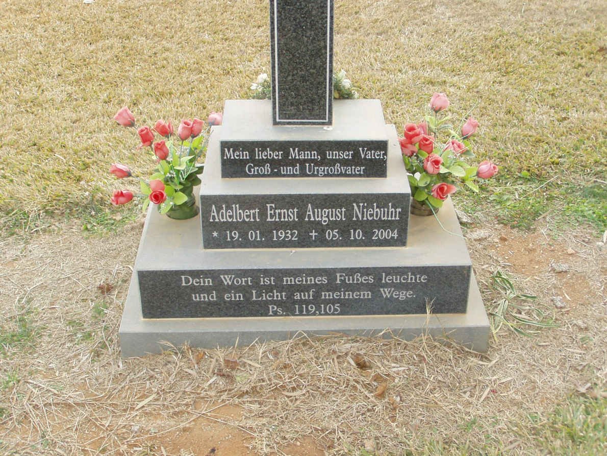 NIEBUHR Adelbert Ernst August 1932-2004