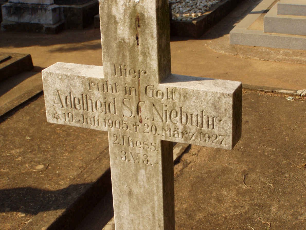NIEBUHR Adelheid S.C. 1905-1927