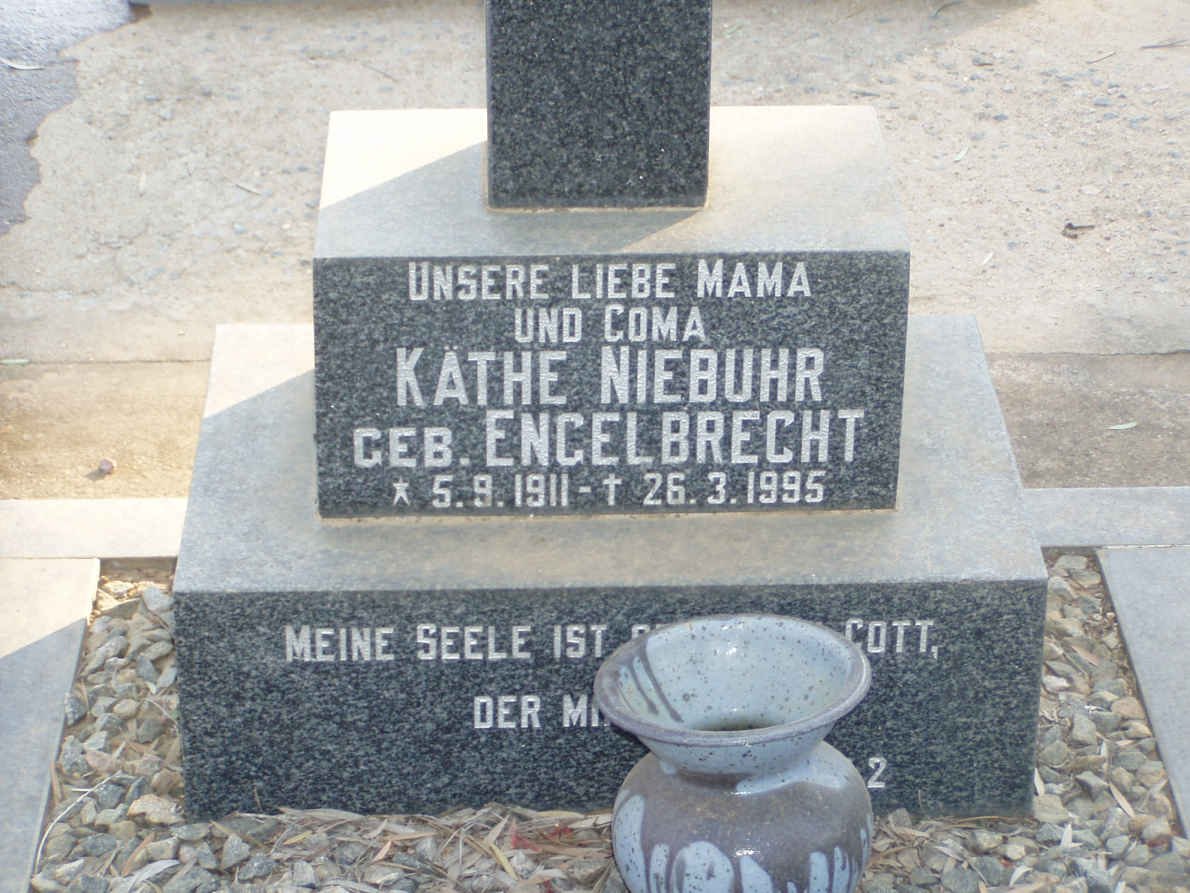 NIEBUHR Käthe nee ENGELBRECHT 1911-1995