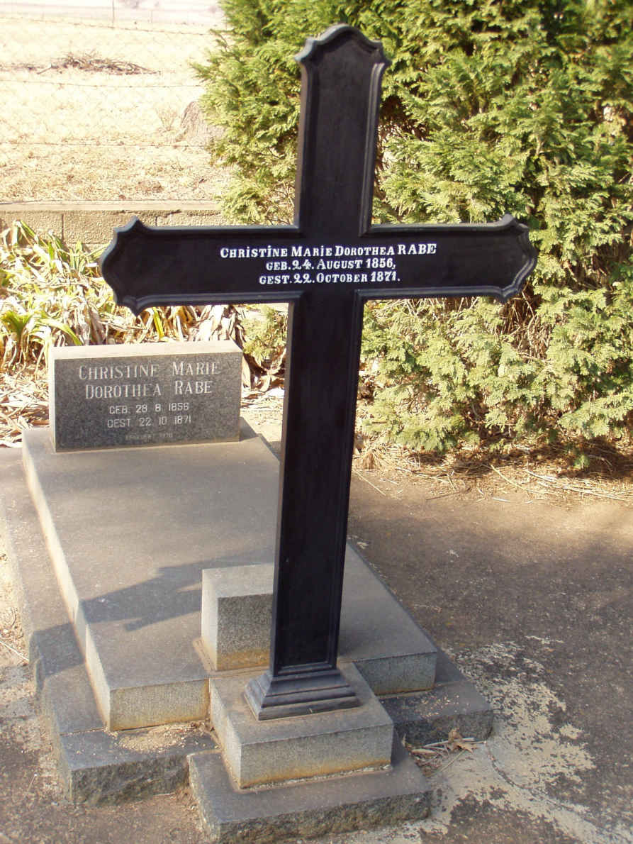 RABE Christine Marie Dorothea 1856-1871