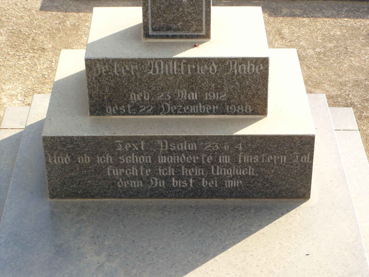 RABE Peter Willfried 1912-1988