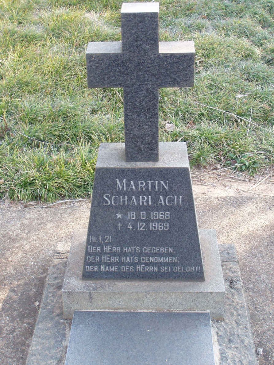 SCHARLACH Martin 1968-1969