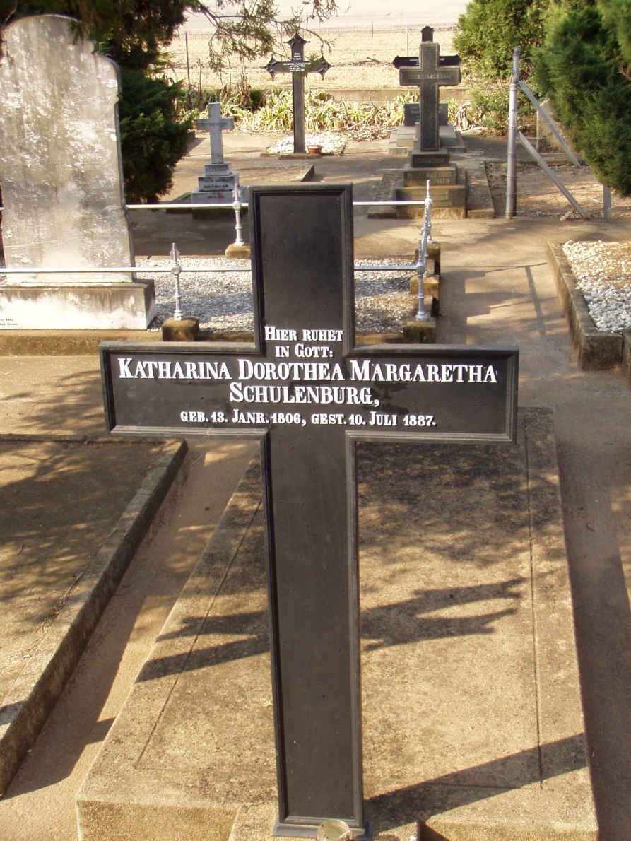SCHULENBURG Katharina Dorothea Margaretha 1806-1887