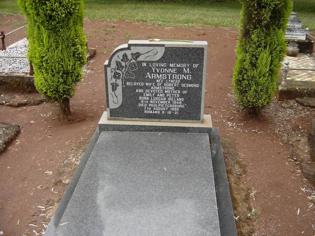 ARMSTRONG Yvonne M. nee LYNESS 1949-1990