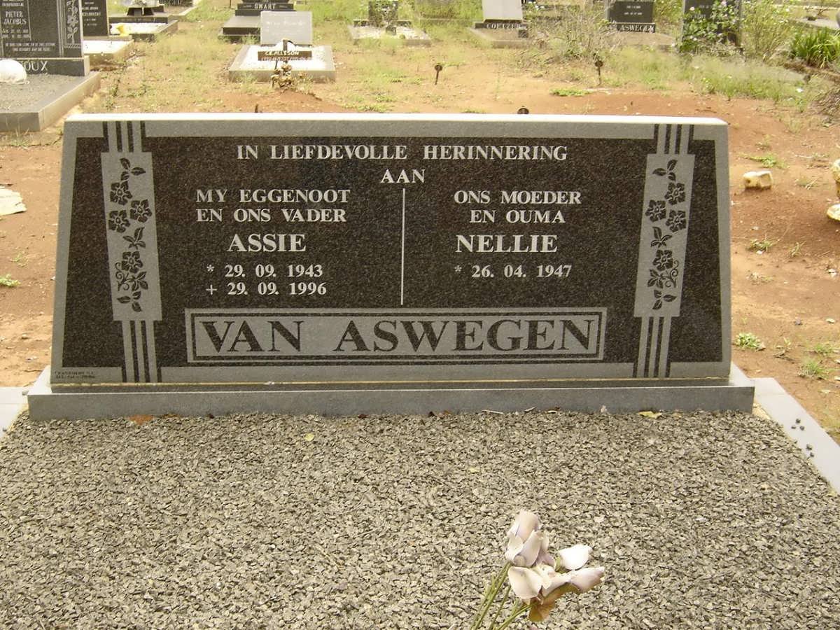 ASWEGEN Assie, van 1943-1996 &amp; Nellie 1947-