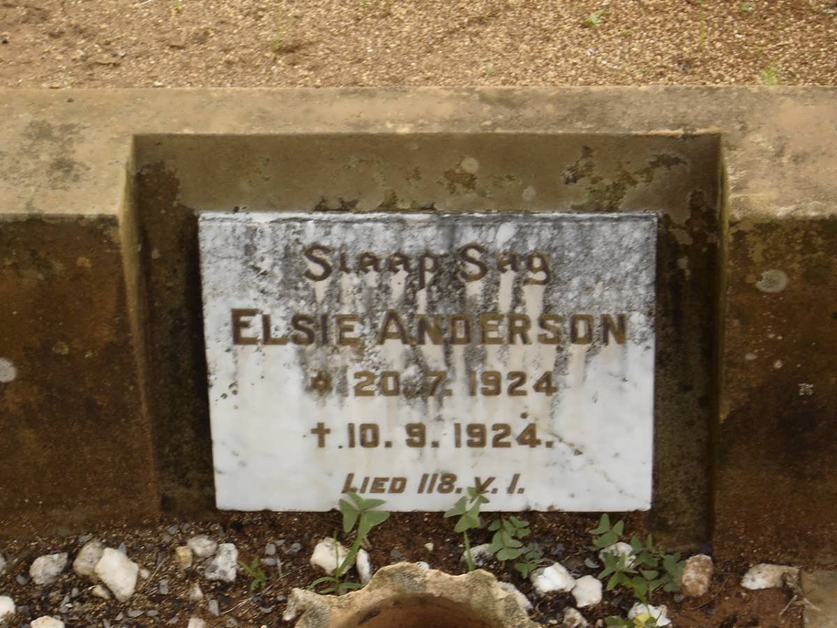 ANDERSON Elsie 1924-1924