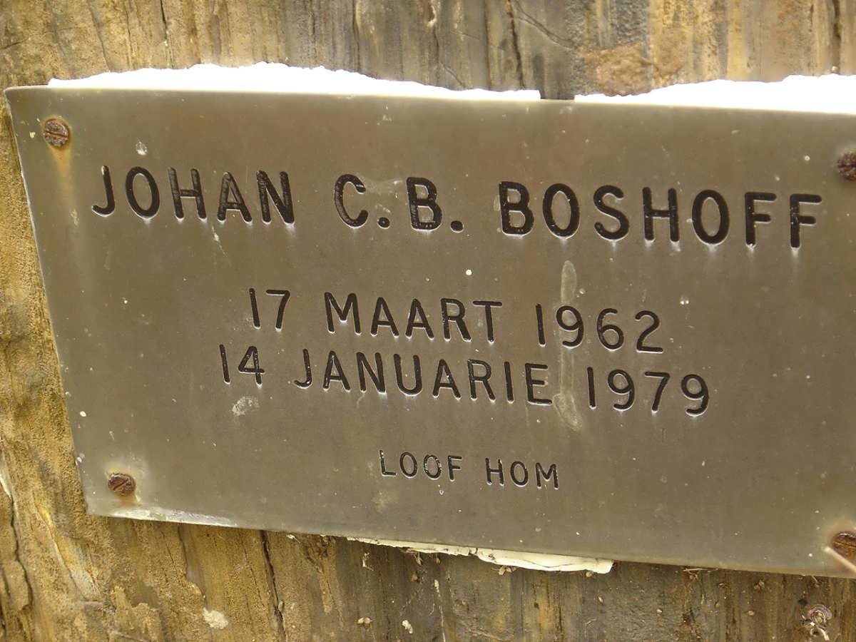 BOSHOFF Johan C.B. 1962-1979