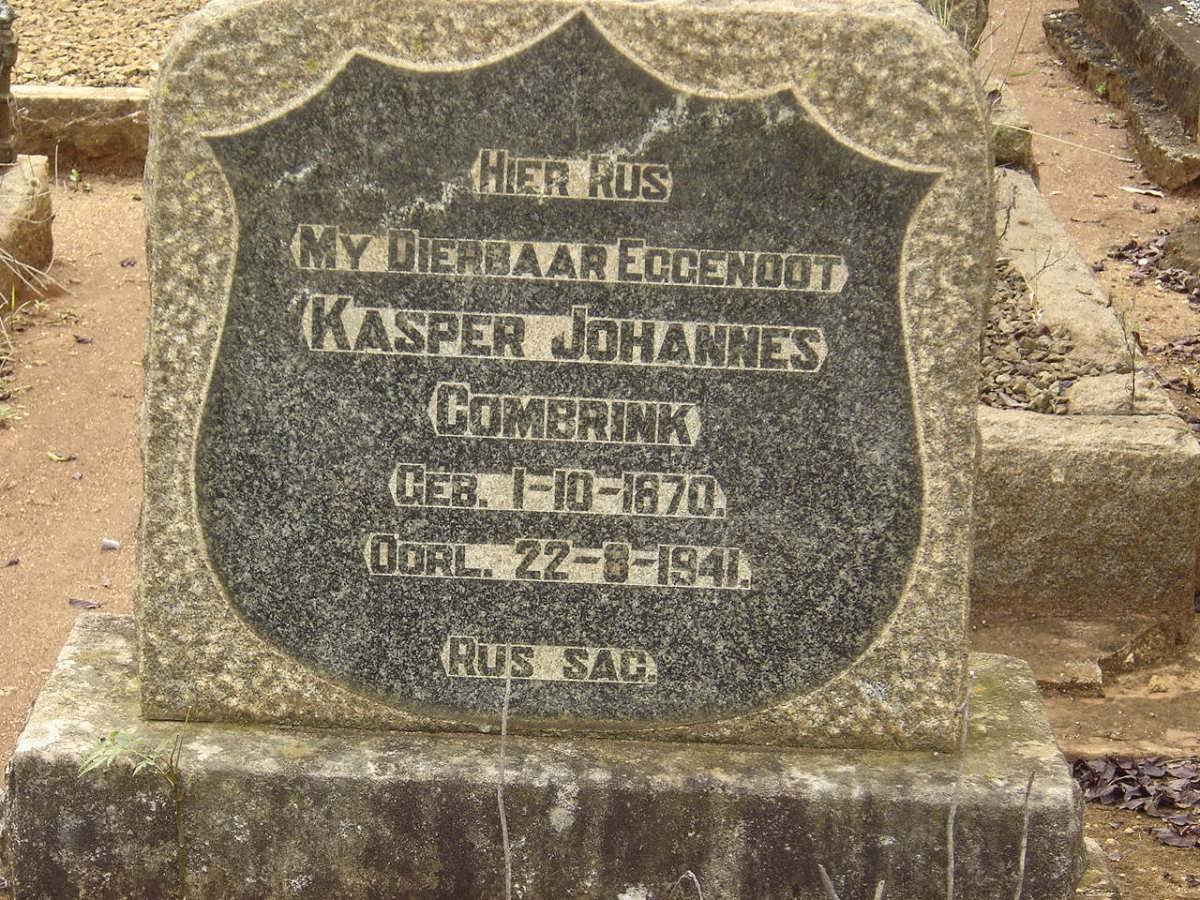 COMBRINK Kasper Johannes 1870-1941