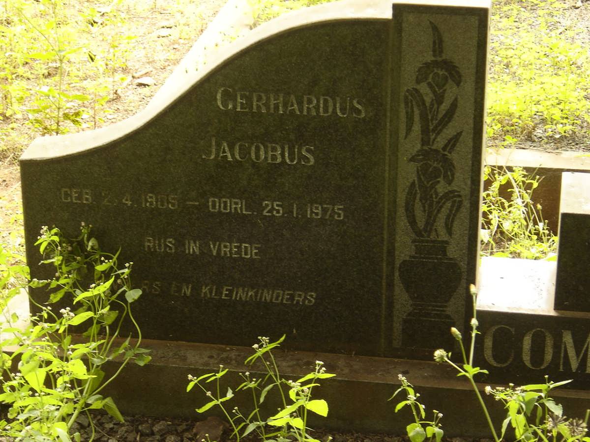 COMBRINK Gerhardus Jacobus 1905-1975