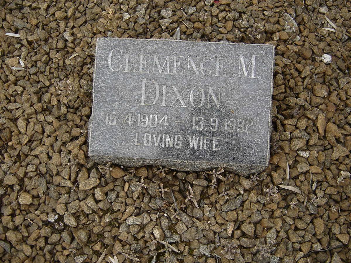 DIXON Clemence M. 1904-1992