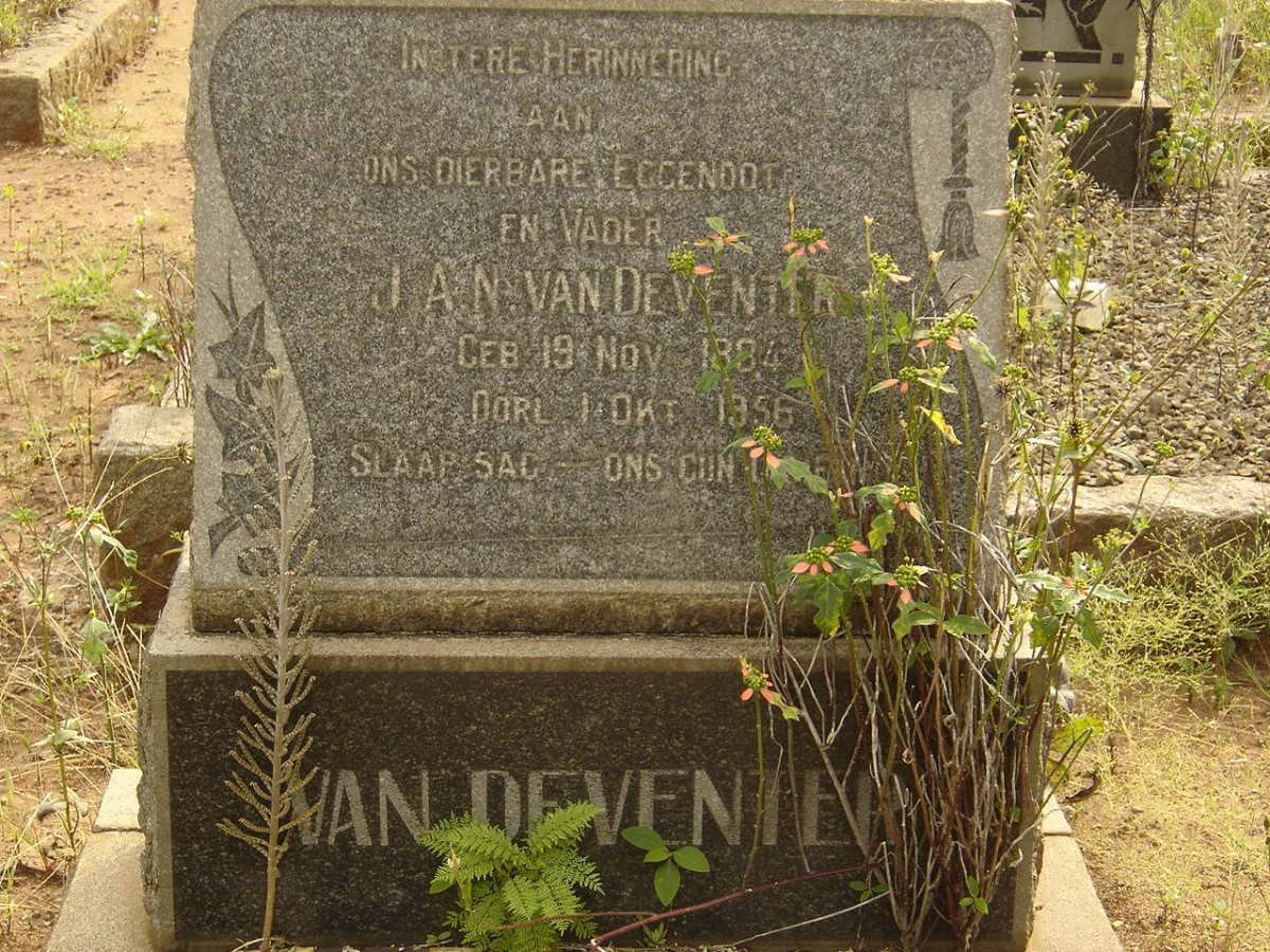 DEVENTER J.A.N., van 1884-1956