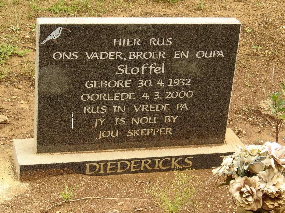 DIEDERICKS Stoffel 1932-2000