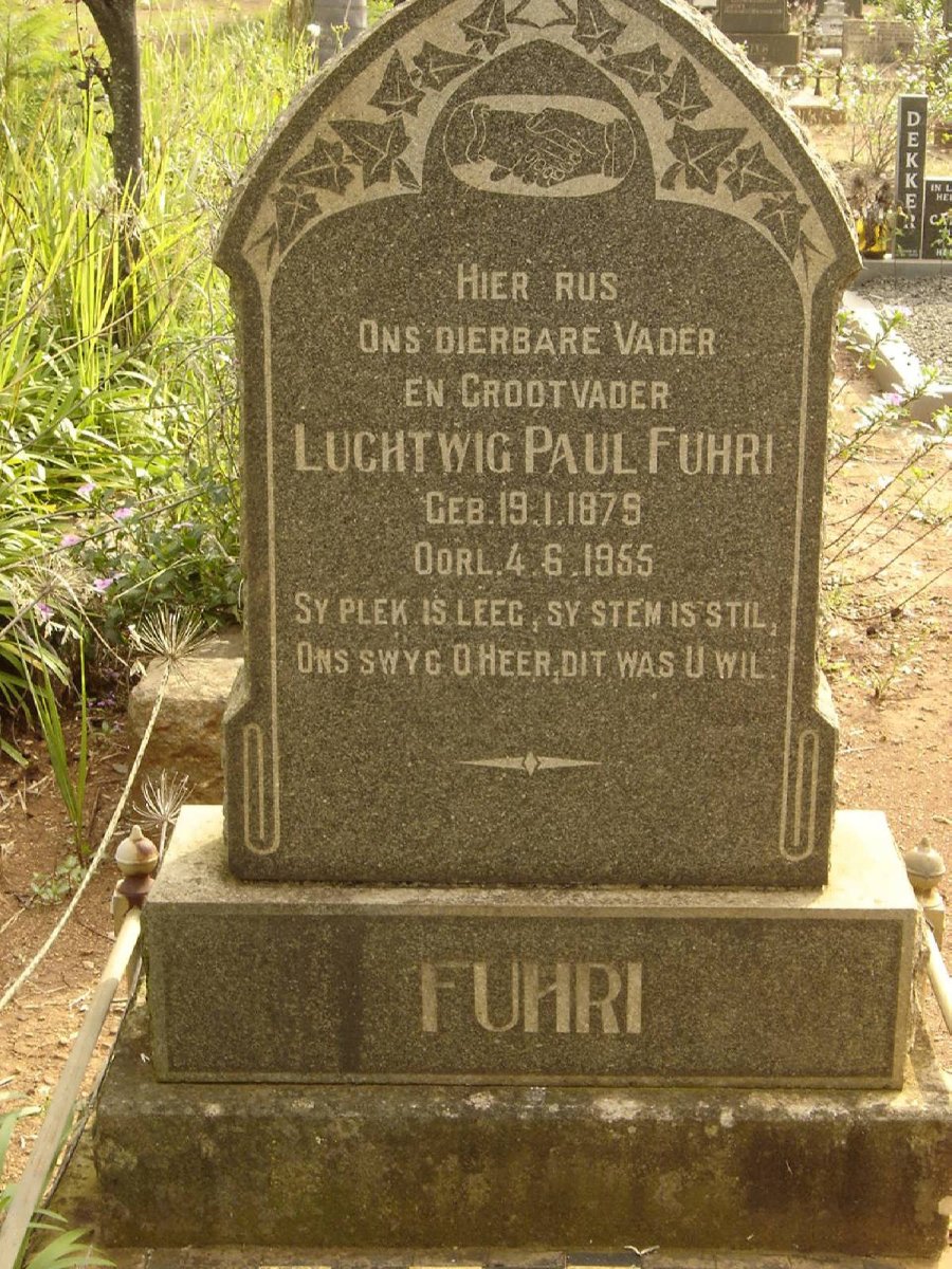 FUHRI Luchtwig Paul 1879-1955