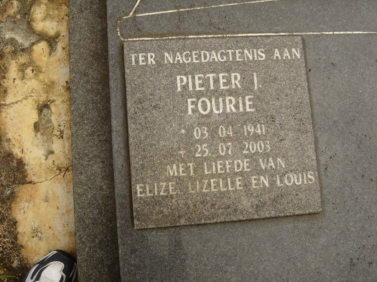 FOURIE Pieter J. 1941-2003