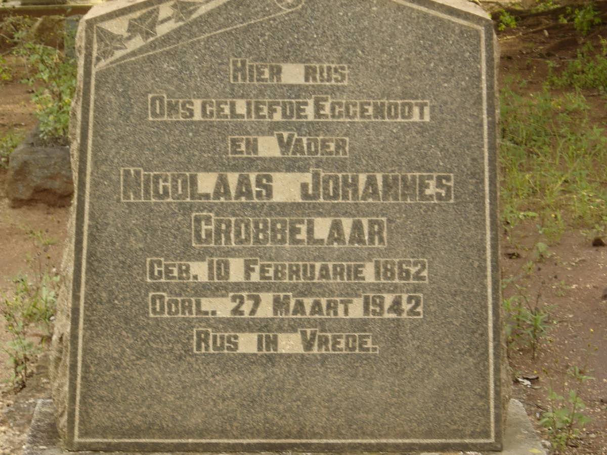 GROBBELAAR Nicolaas Johannes 1862-1942
