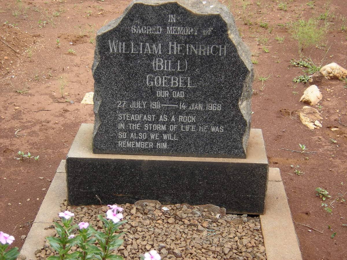 GOEBEL William Heinrich 1911-1968