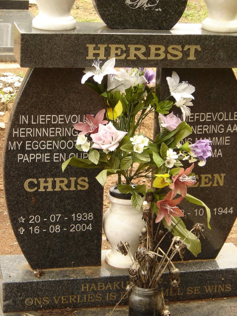 HERBST Chris 1938-2004 &amp; ?? 1944-