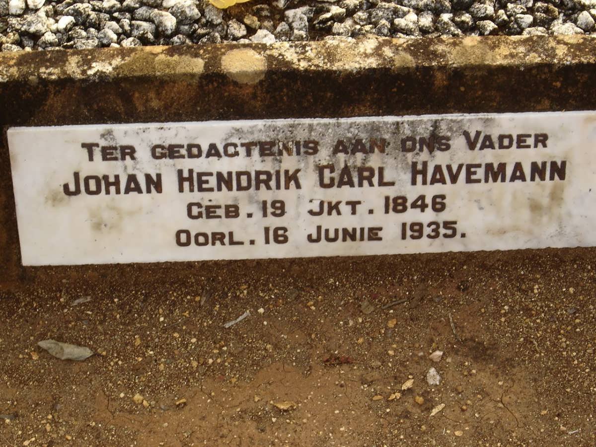 HAVEMANN Johan Hendrik Carl 1846-1935