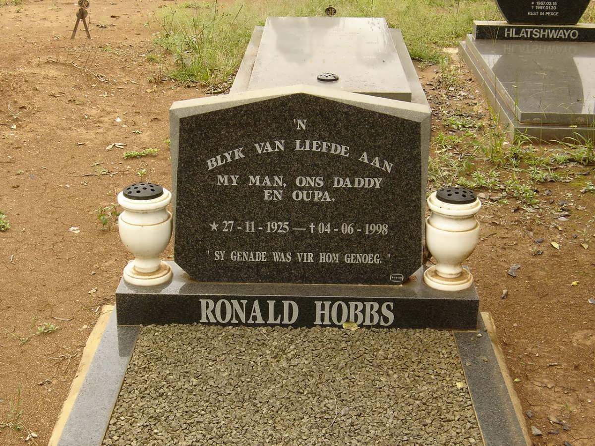 HOBBS Ronald 1925-1998