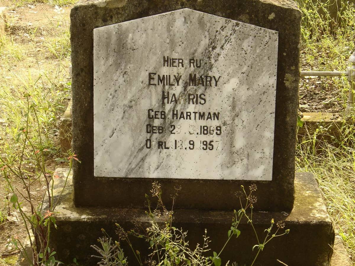 HARRIS Emily Mary nee HARTMAN 1869-1957