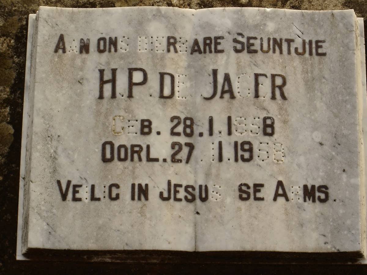 JAGER H.P., de 1958-1958